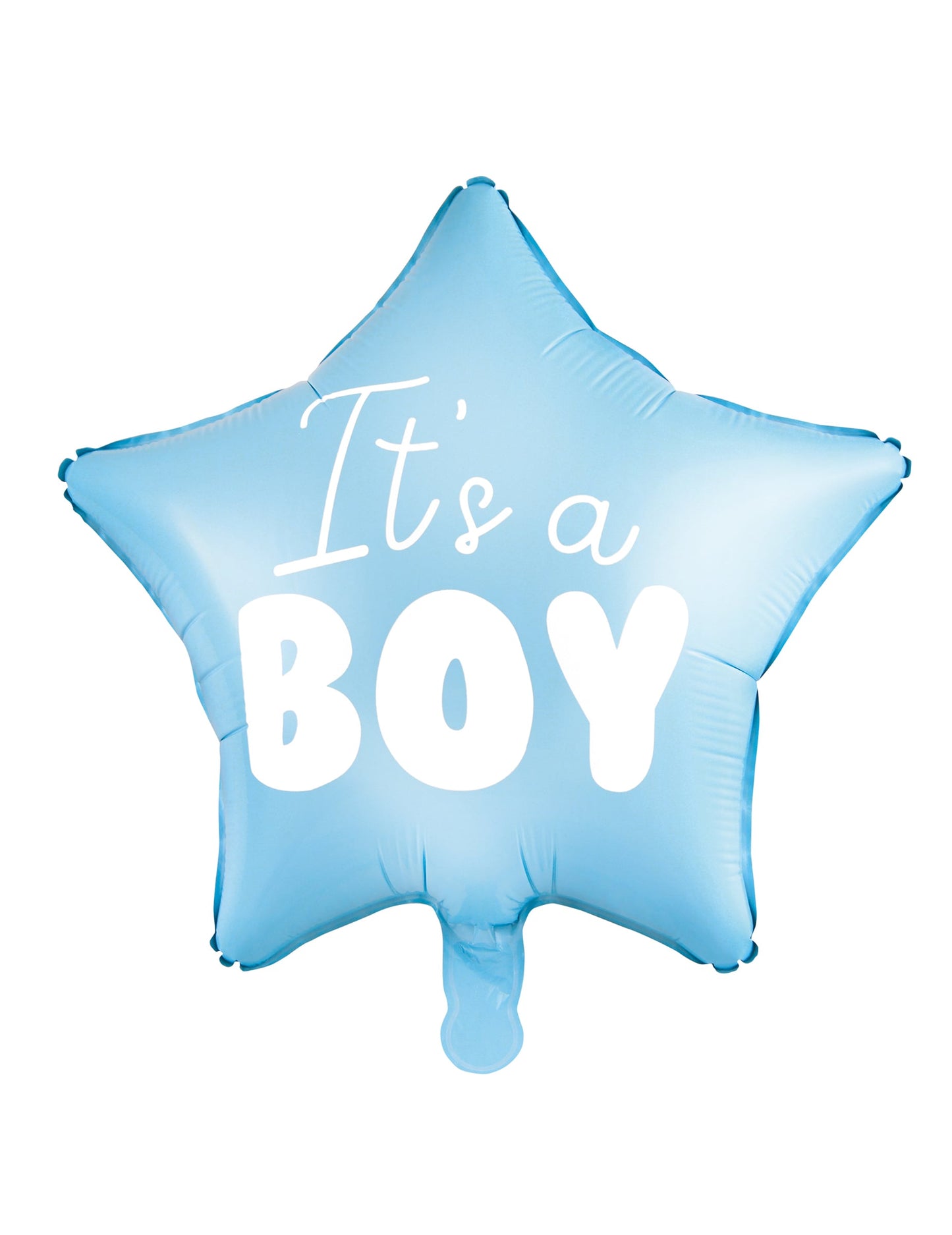 Ballon aluminium étoile it's a boy pour baby shower bleu