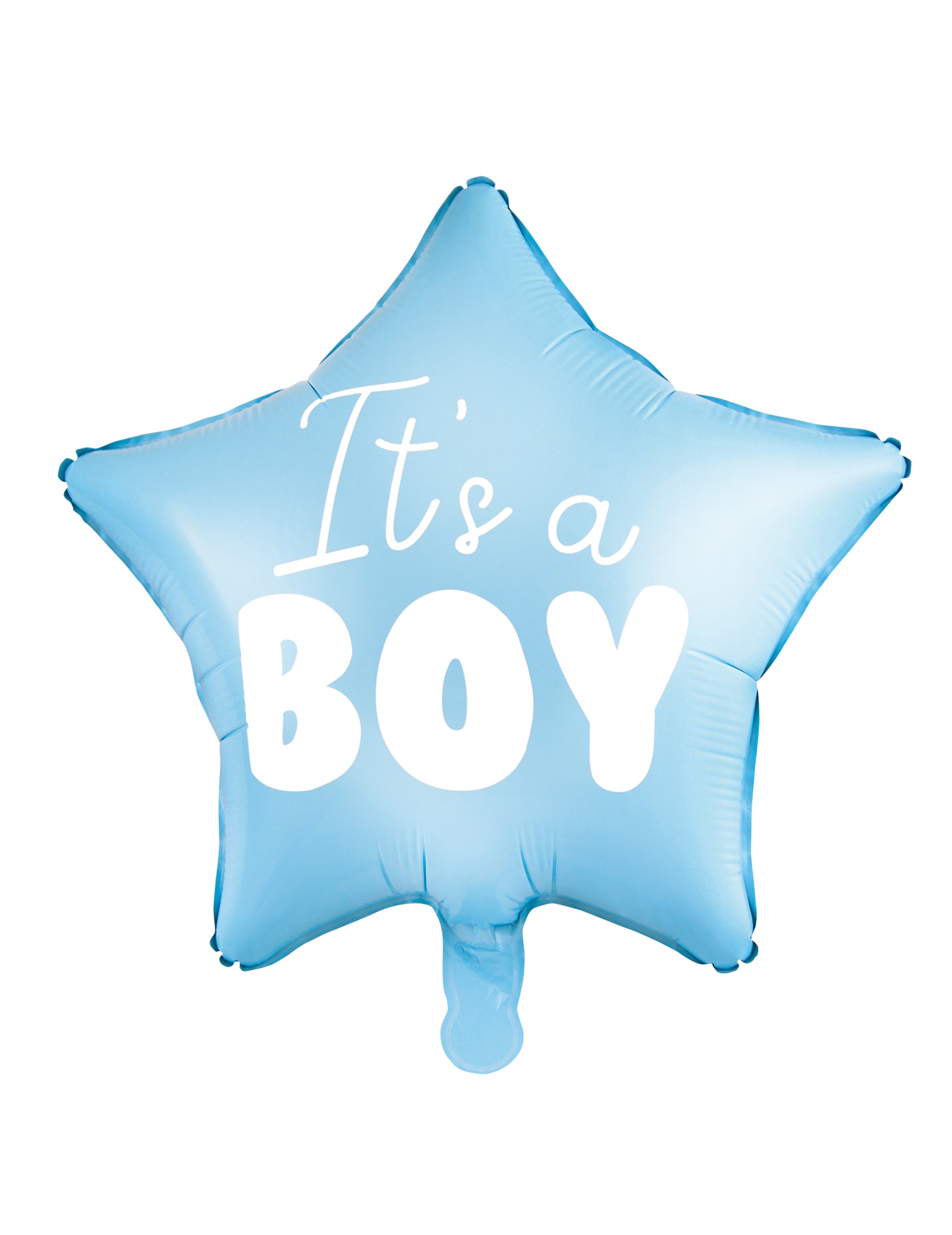 Ballon aluminium étoile it's a boy pour baby shower bleu
