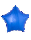 Ballon aluminium étoile pour fête bleue