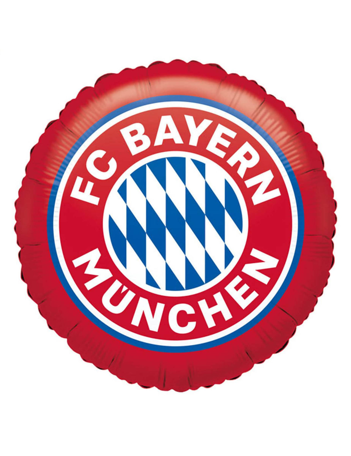 Balão de alumínio FC Bayern Munich para adepto vermelho e azul