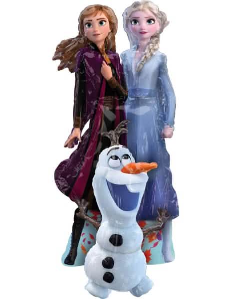 Ballon aluminium géant Airwalker La Reine des Neiges 2 pour enfant Elsa Anna et Olaf