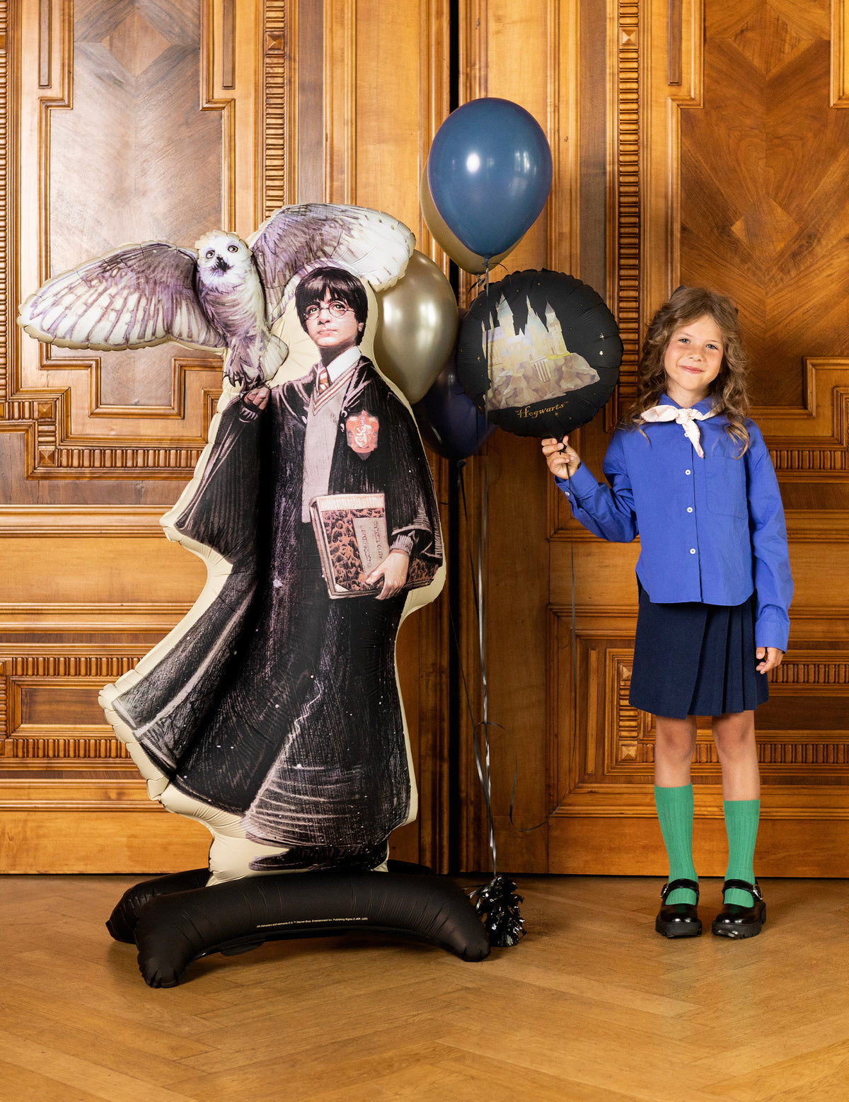 Ballon aluminium Harry Potter™ Château de Poudlard 35 cm