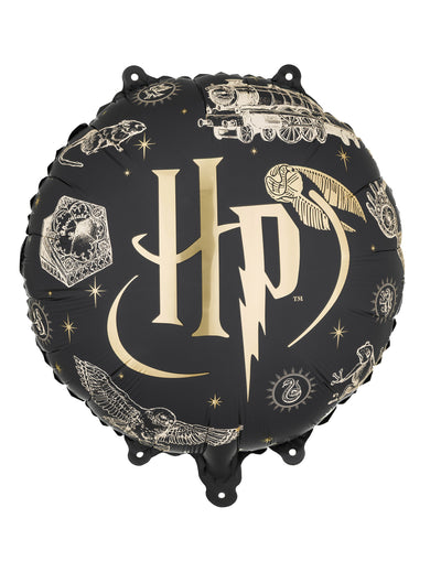 Balão de alumínio Harry Potter™ preto 35 cm