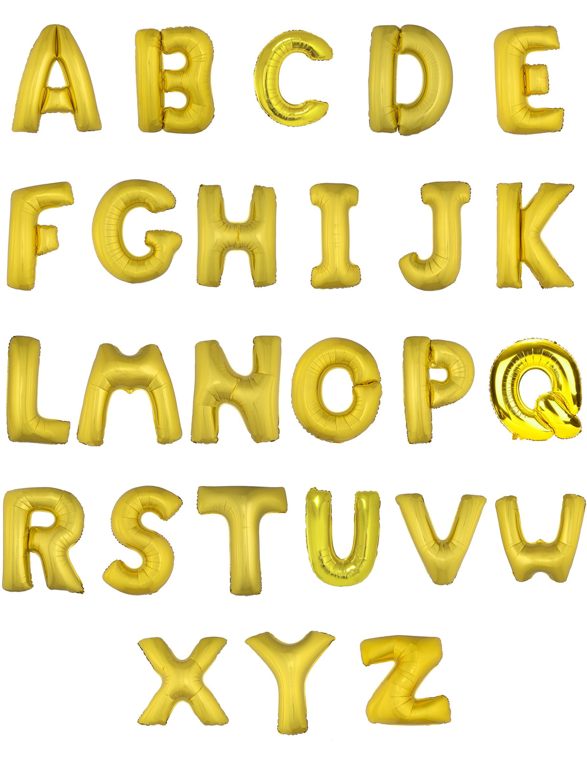 Alphabet complet du ballon aluminium lettre pour fête