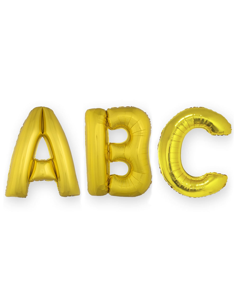 Ballon aluminium lettre pour fête dorée