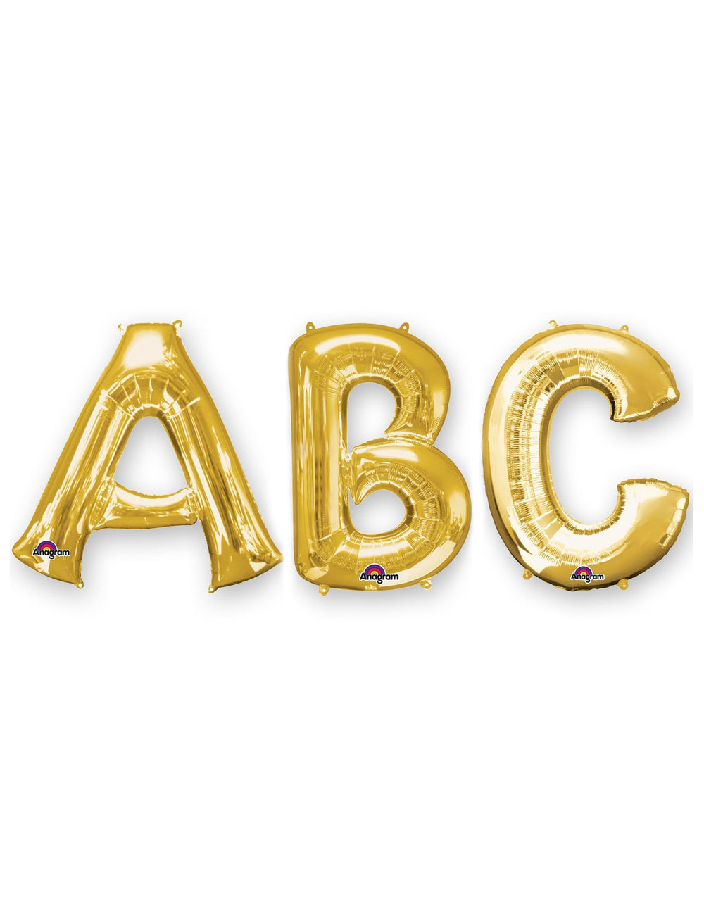 Ballon aluminium lettre dorée
