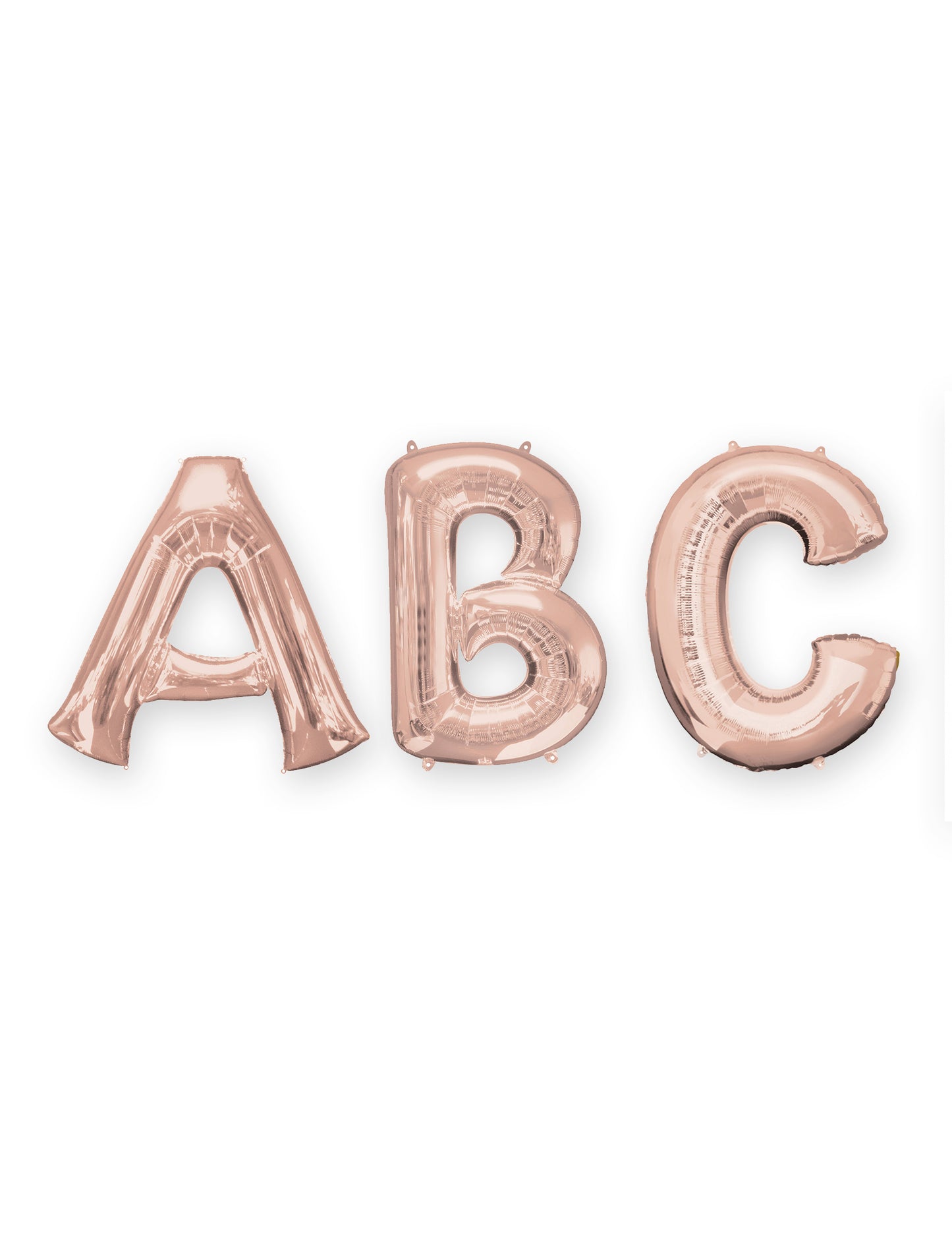 Ballon aluminium lettre pour fête rose gold