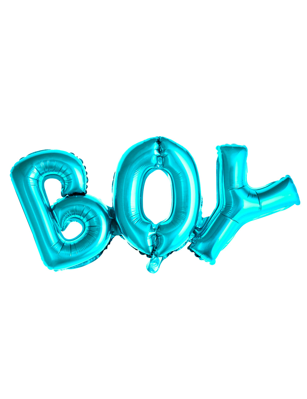 Ballon aluminium lettres boy pour baby shower bleu
