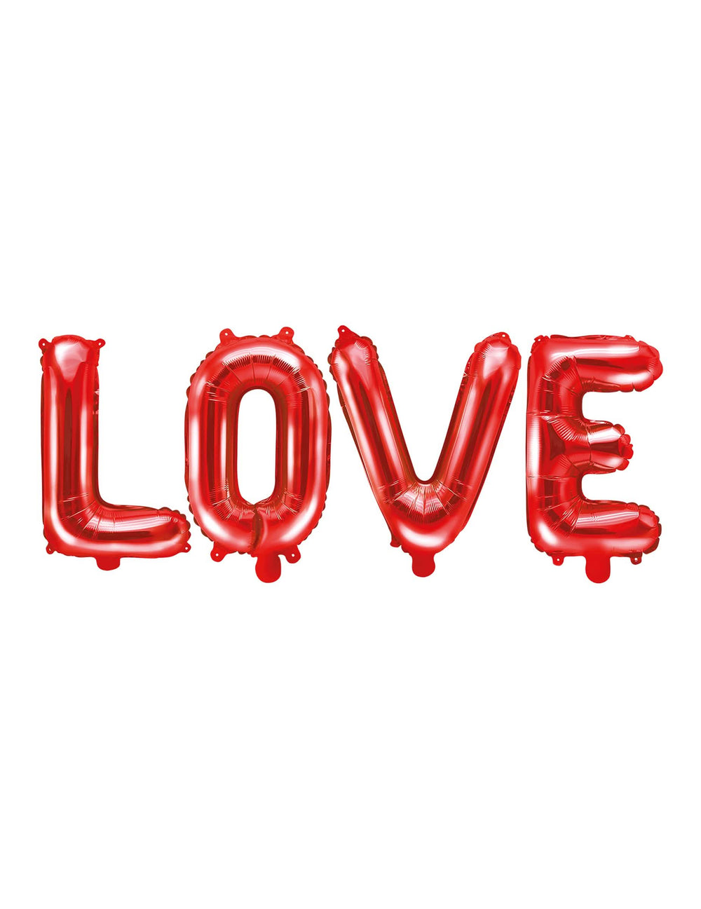 Balão de alumínio letras LOVE para casamento vermelho