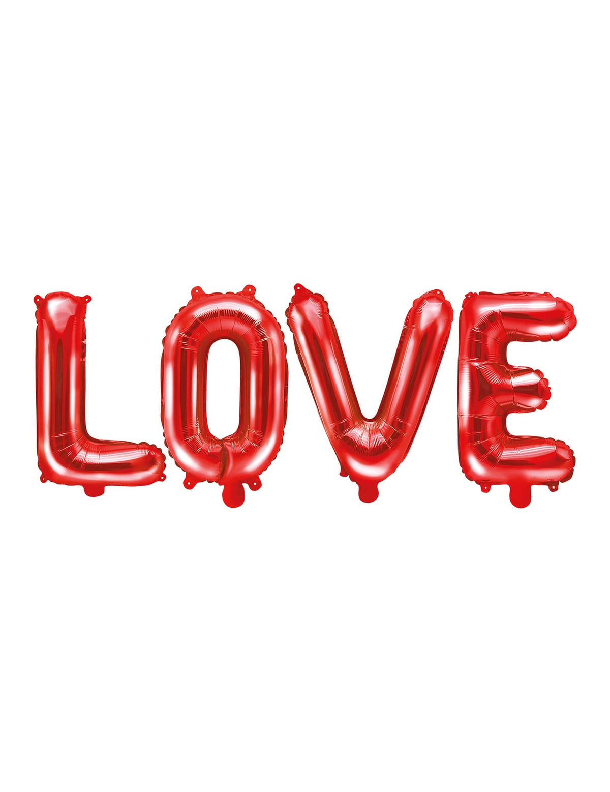 Balão de alumínio letras LOVE para casamento vermelho