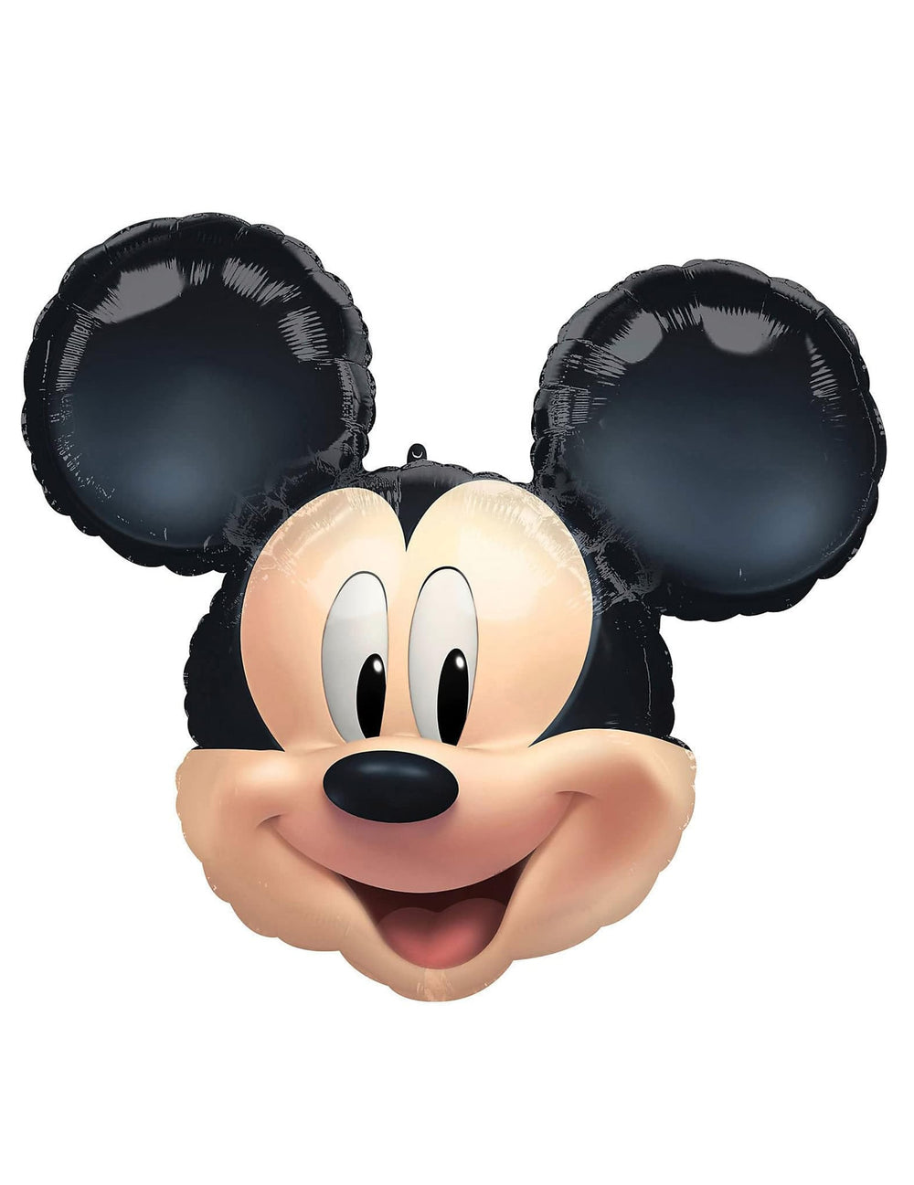 Ballon aluminium Mickey Mouse en forme de tête noir et beige