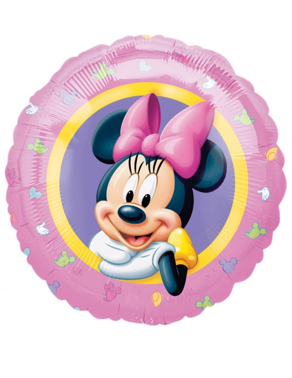Ballon aluminium Minnie rose pastel