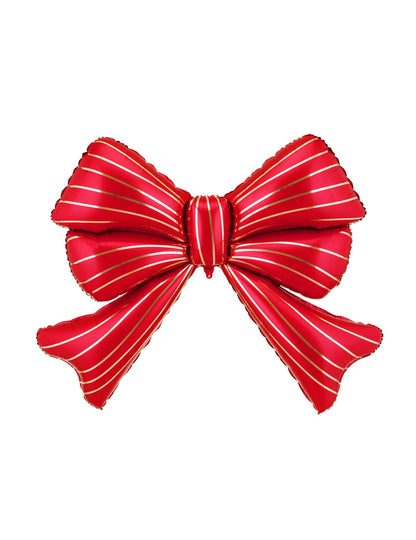 Balão de alumínio Laço XXL vermelho 139 x 111 cm