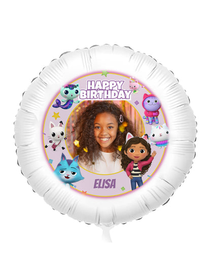 Balão de alumínio personalizável Gabby e a Casa Mágica 50 cm