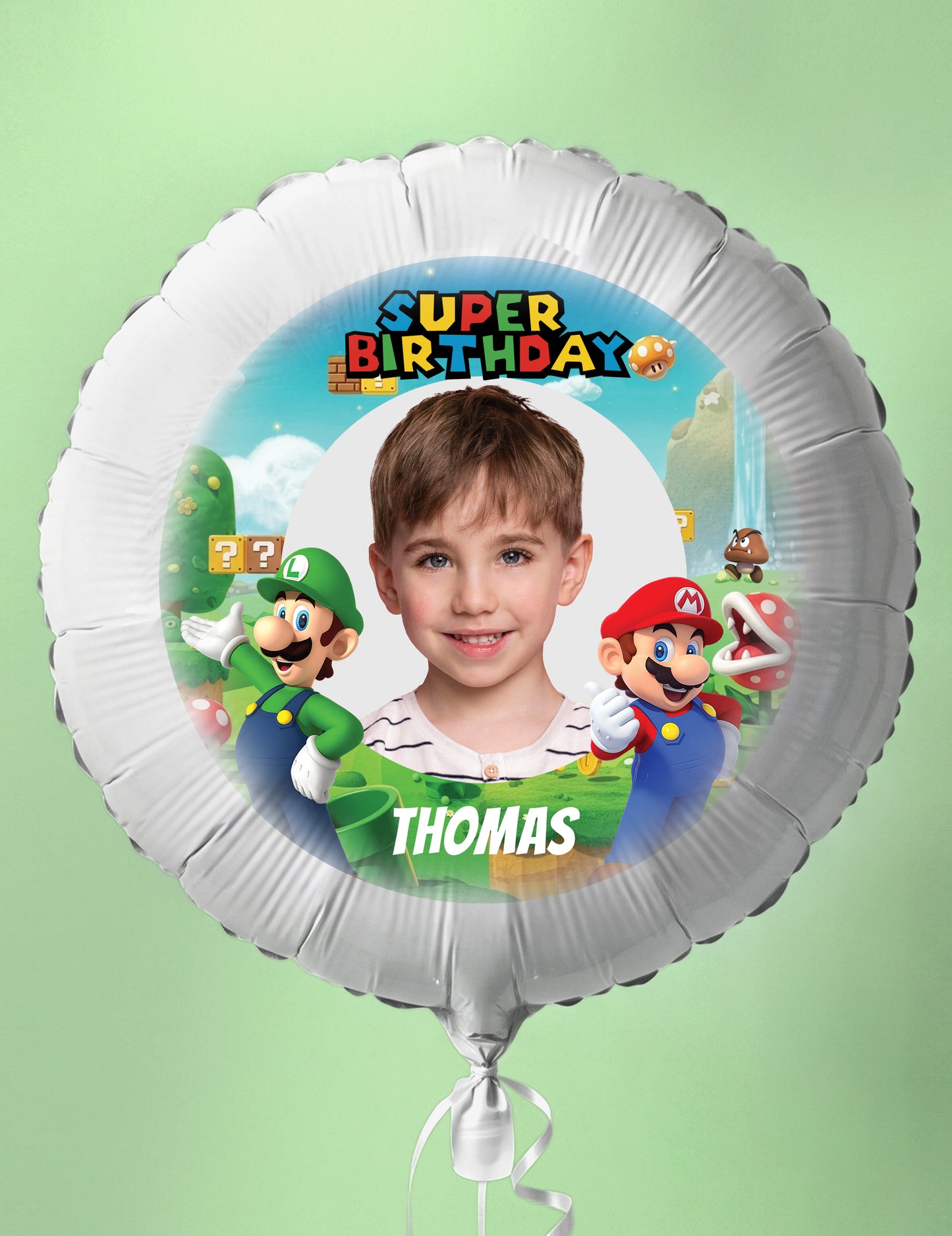 Balão de alumínio personalizável Mario 50 cm