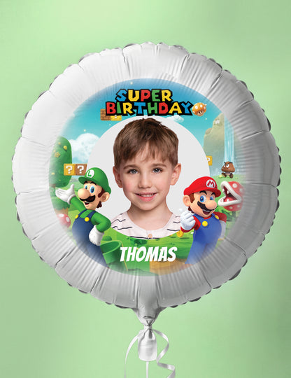 Balão de alumínio personalizável Mario 50 cm