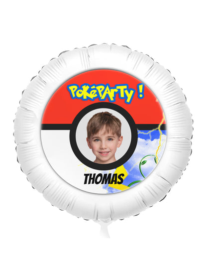 Balão de alumínio personalizável Poké Ball 50 cm