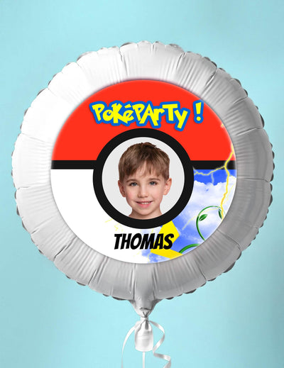 Balão de alumínio personalizável Poké Ball 50 cm