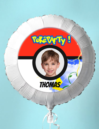 Balão de alumínio personalizável Poké Ball 50 cm