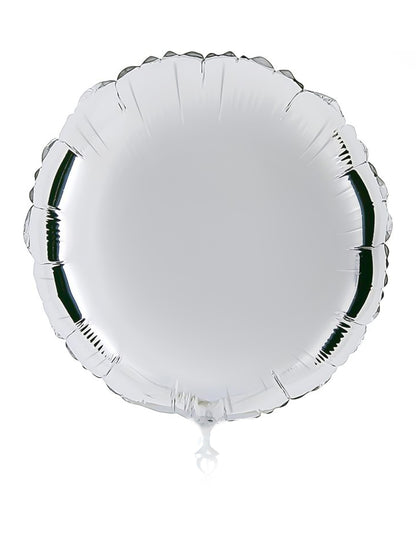 Balão de alumínio personalizável em branco 50 cm