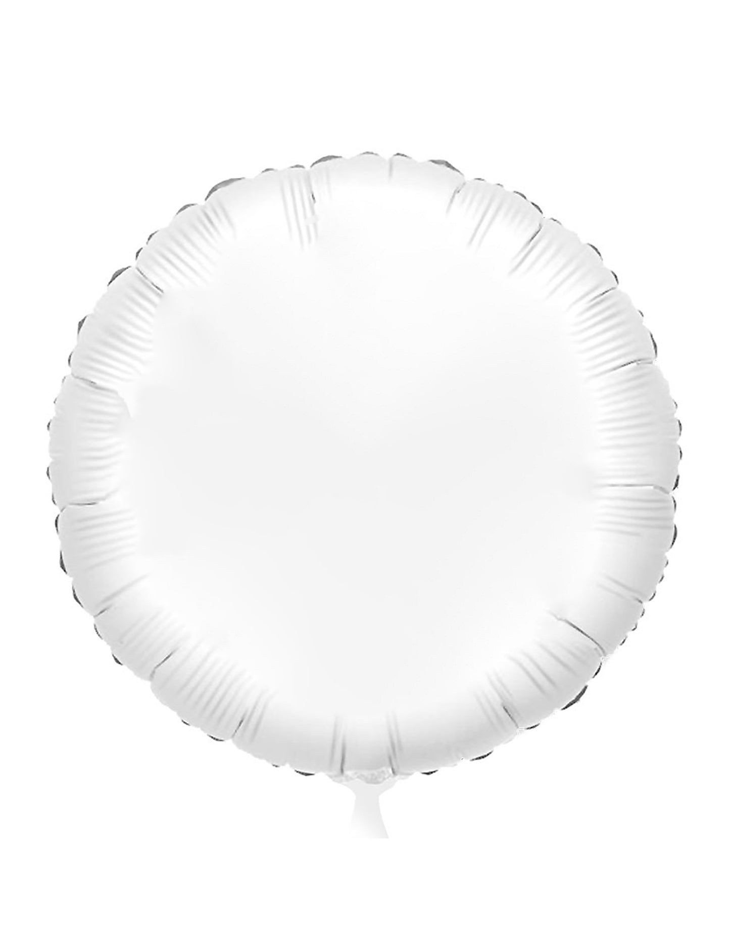Balão de alumínio personalizável em branco 50 cm