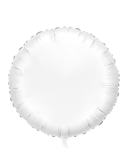 Balão de alumínio personalizável em branco 50 cm