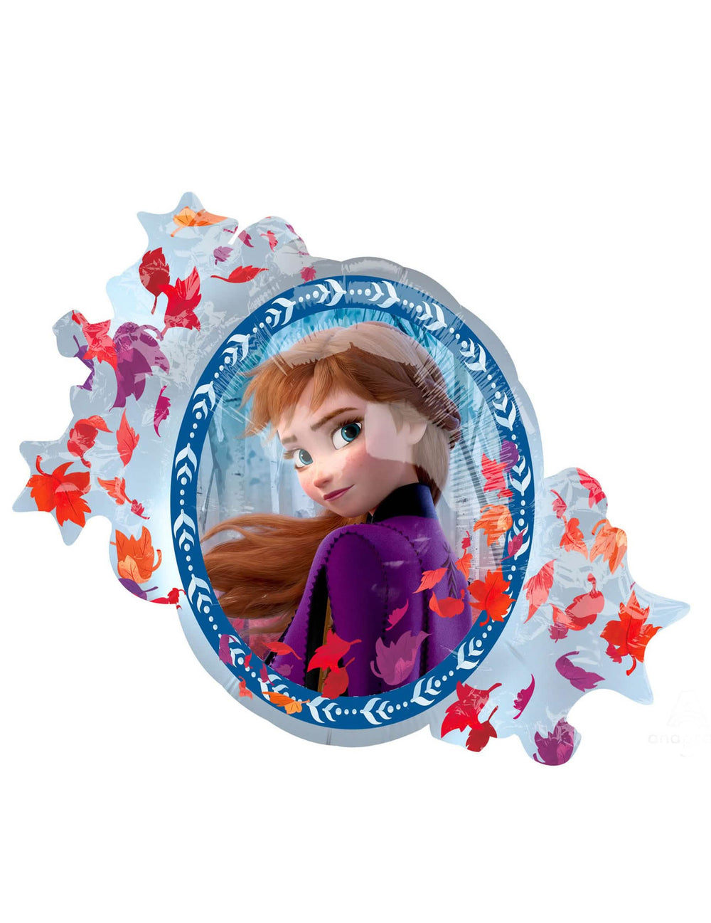 Lado Anna do balão de alumínio Elsa e Anna Frozen 2