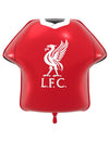 Balão de alumínio vermelho em forma de camisola do Liverpool Football Club 52 x 51 cm