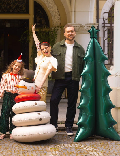 Balão de alumínio Árvore de Natal XXL verde 77 x 184 cm