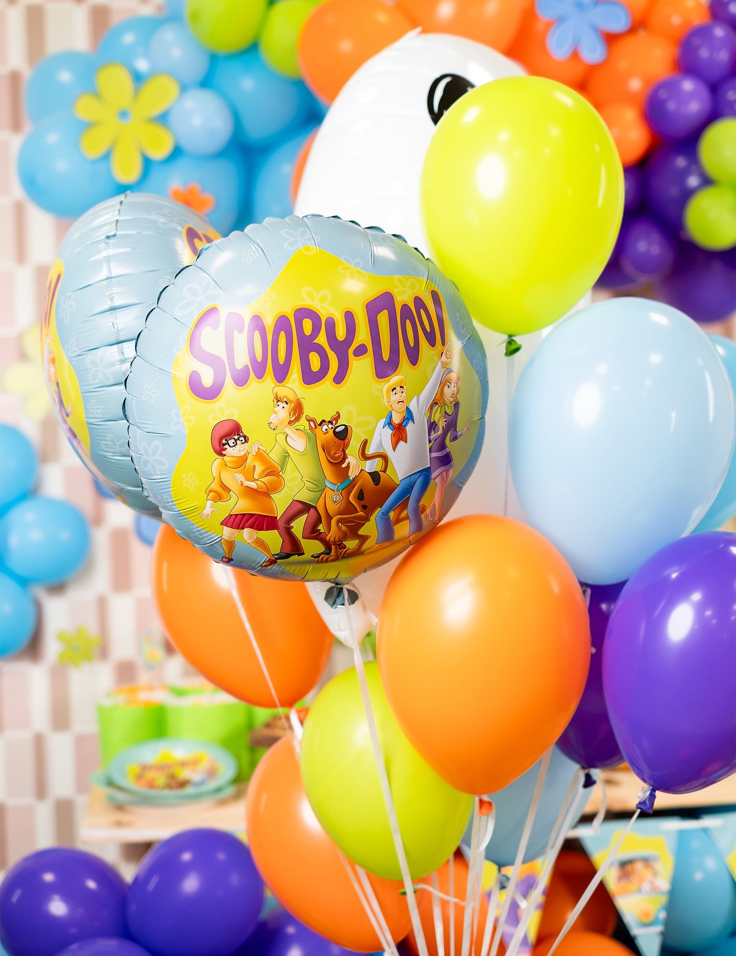 Bouquet de ballons colorés du ballon aluminium Scooby-Doo