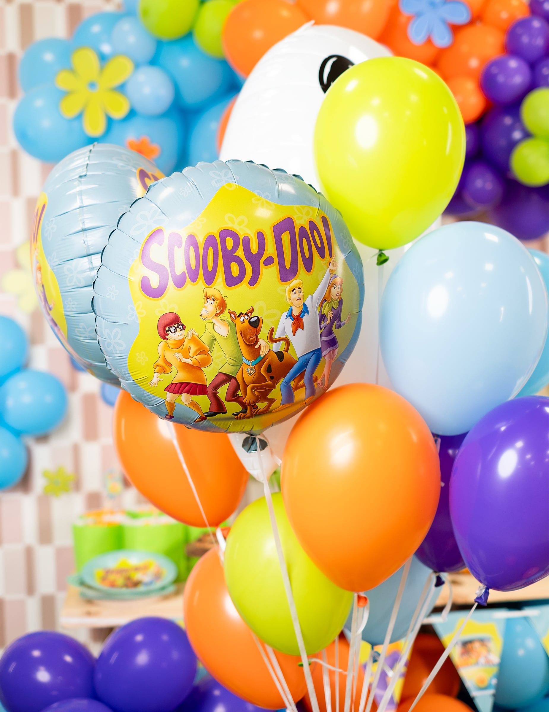 Bouquet de ballons colorés du ballon aluminium Scooby-Doo