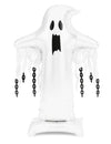 Balão de alumínio com suporte Fantasma XXL branco 109 x 165 cm