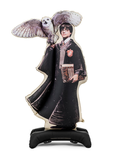 Balão de alumínio com suporte Harry Potter™ com Hedwig 90x145 cm