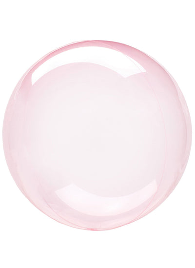 Ballon bulle cristal pour fête rose