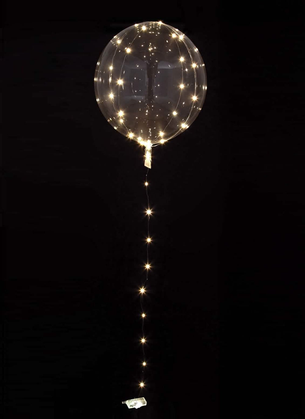 Balão bolha de cristal transparente para festa com LED brancas