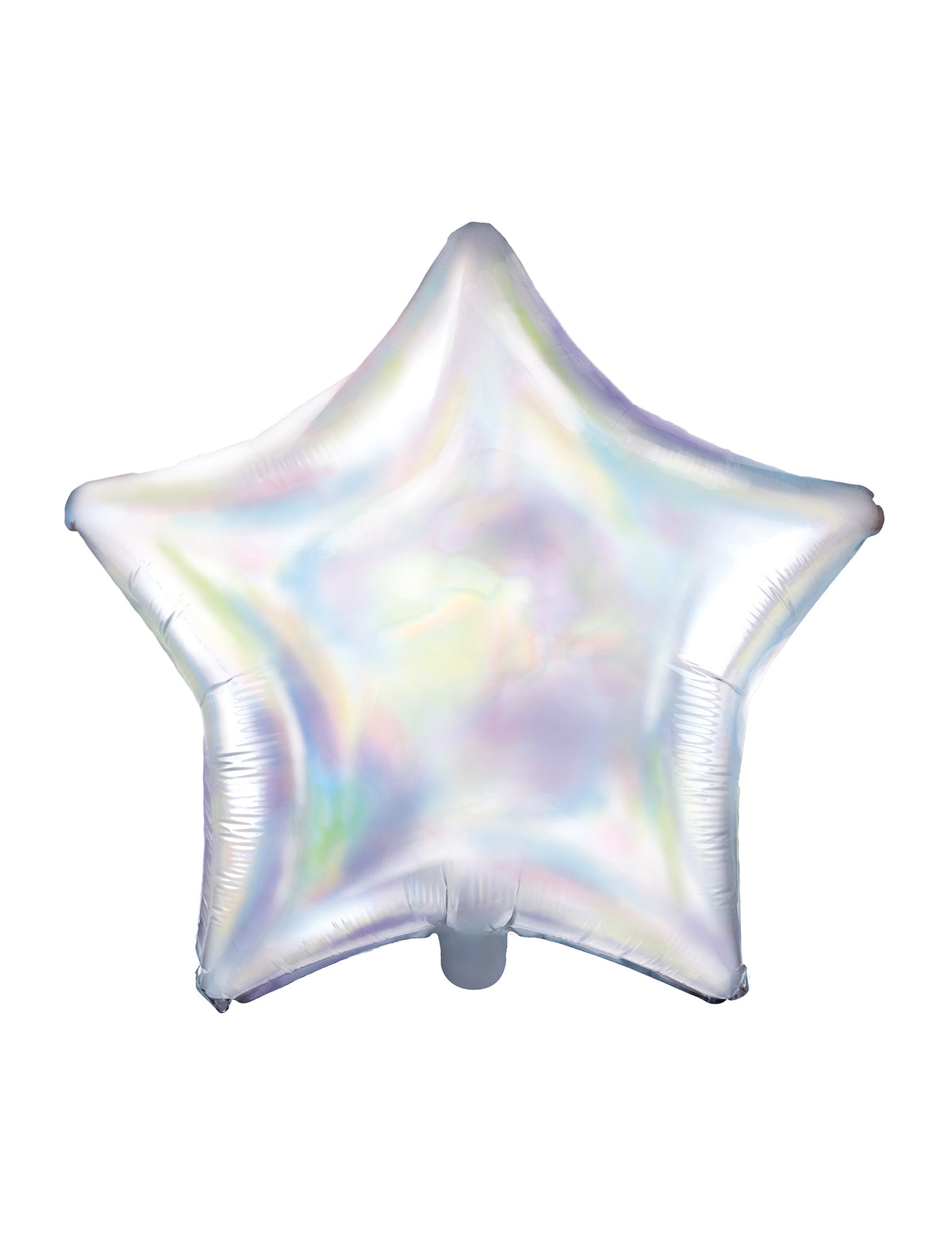 Ballon en aluminium étoile iridescente