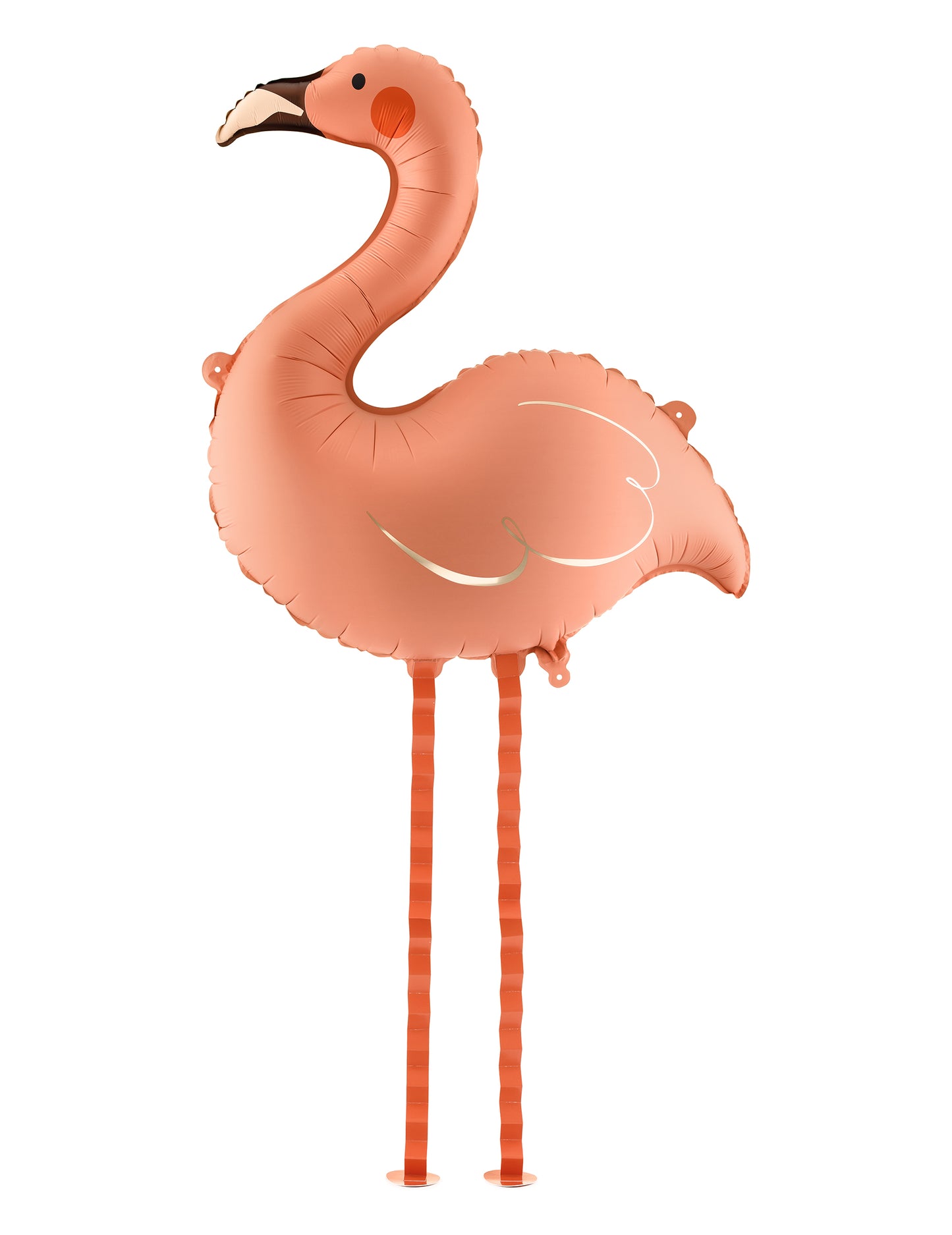 Balão de alumínio flamingo rosa coral 65 × 67 cm