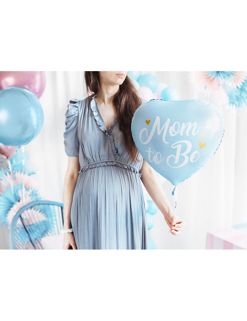Mise en situation du ballon en aluminium Mom to be
