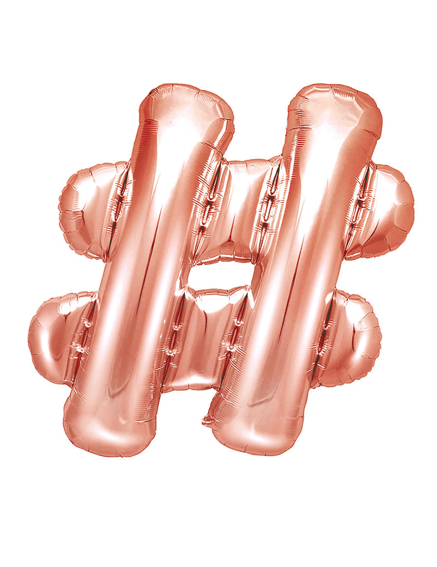 Ballon en aluminium # rose gold