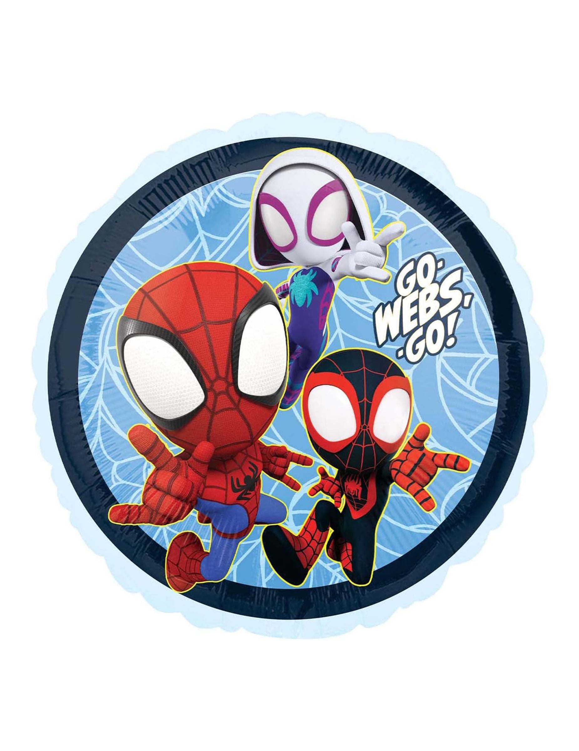 Ballon en aluminium Spidey et ses amis pour enfant bleu et multicolore