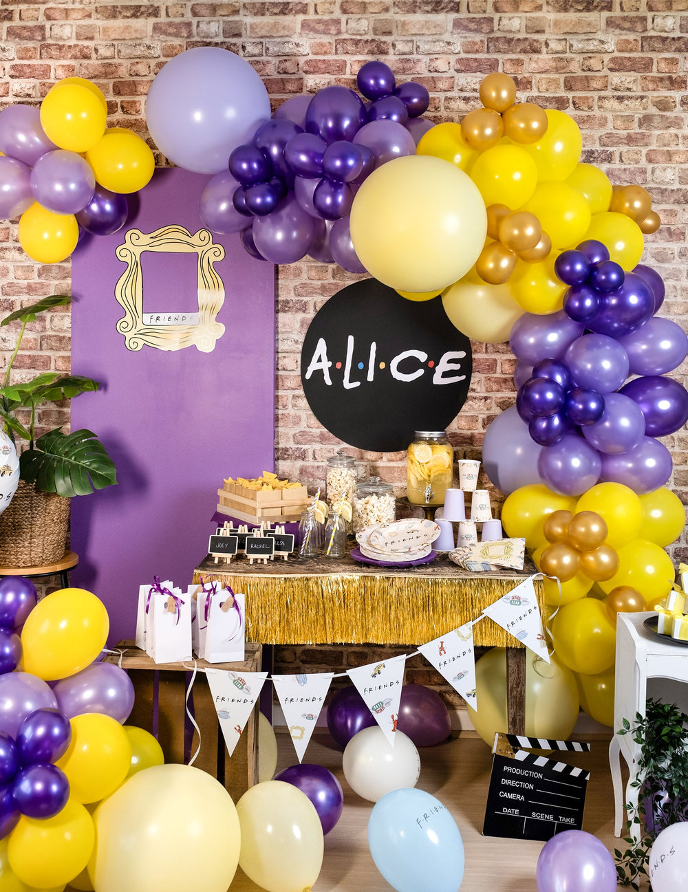 Arche de ballons décorative du ballon en latex géant lilas