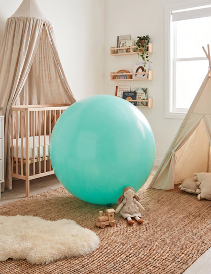 Balão gigante de látex menta 60 cm