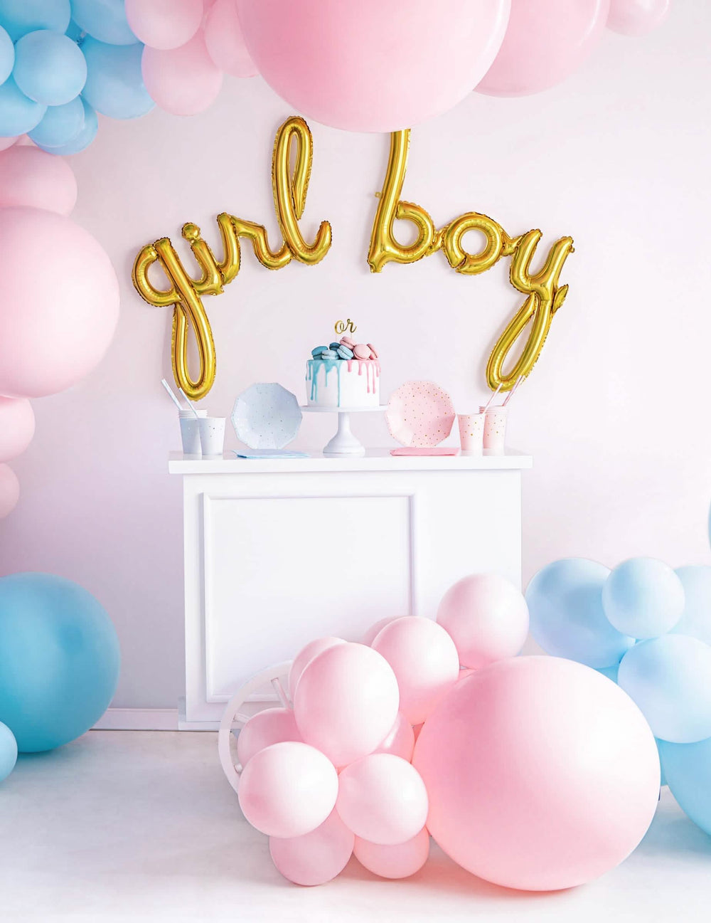 Decoração de baby shower com balão de látex gigante para decoração de festa cor de rosa pálido
