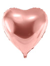 Ballon géant aluminium cœur pour fête rose gold