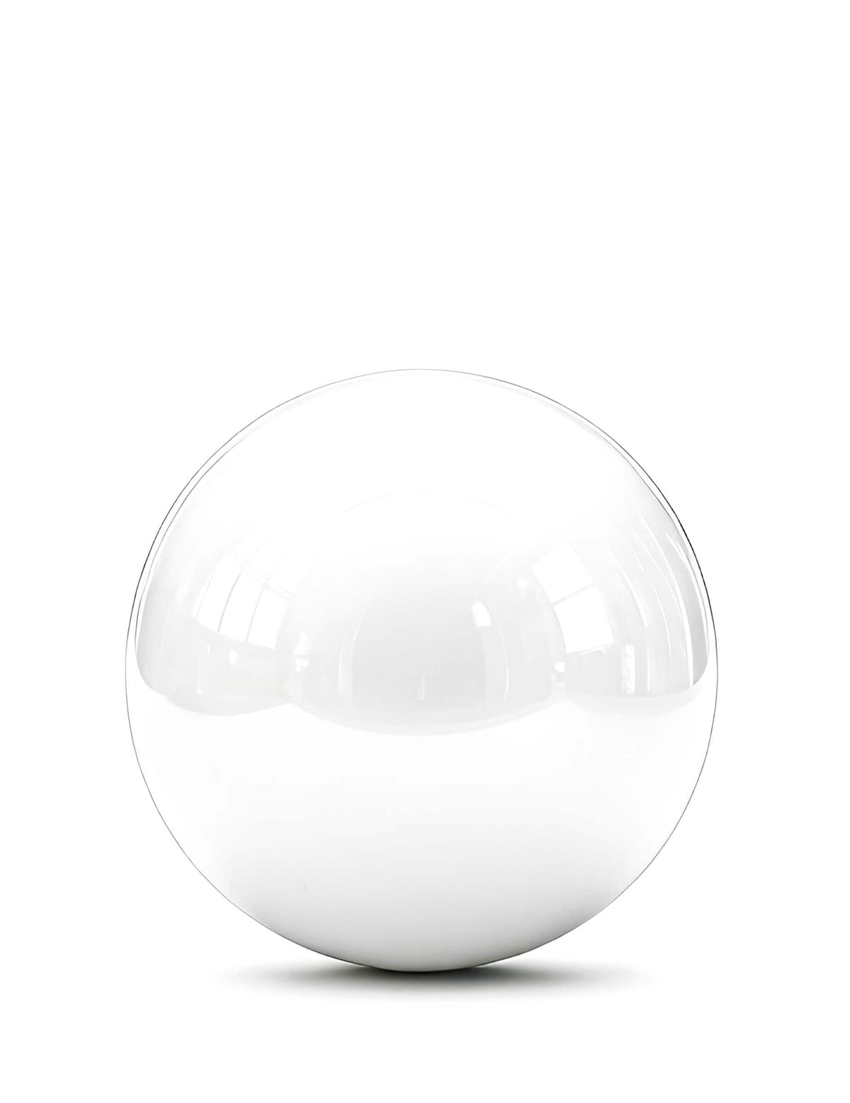 Balão gigante bola de espelho branca 150 cm