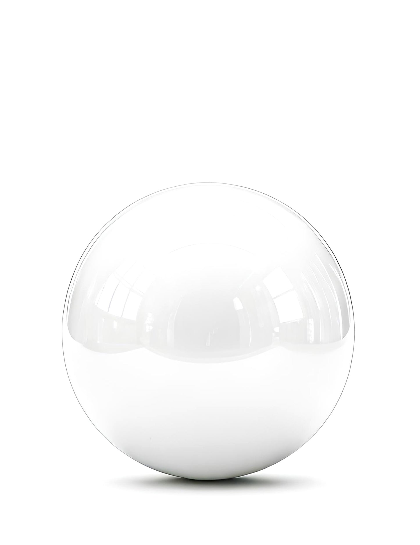 Balão gigante bola de espelho branca 150 cm