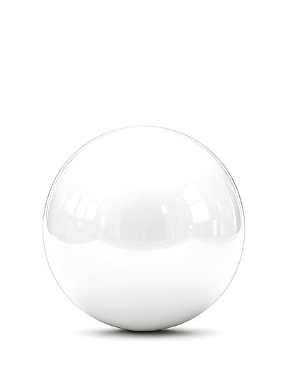 Balão gigante bola de espelho branca 150 cm
