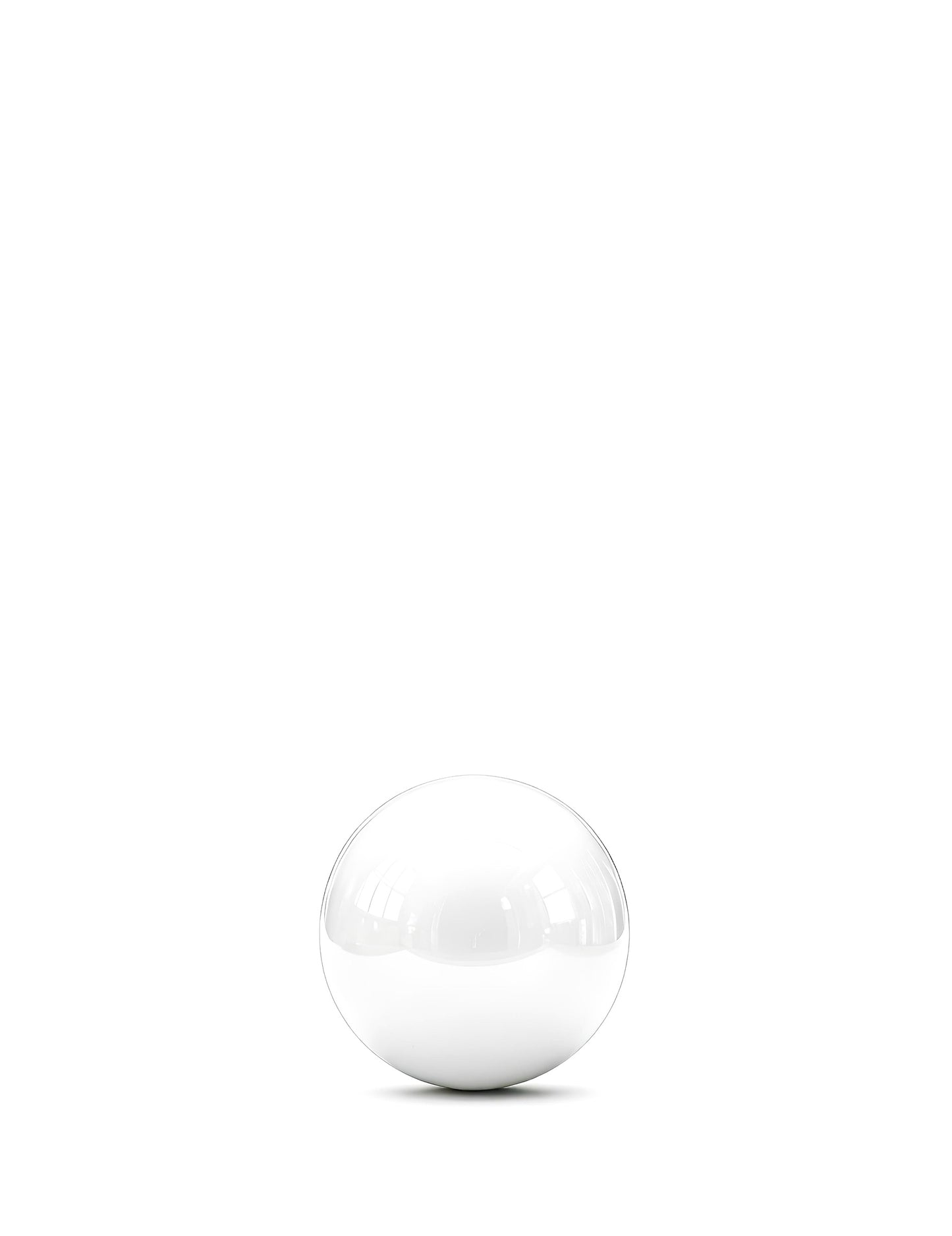 Balão gigante bola espelhada branca 60 cm