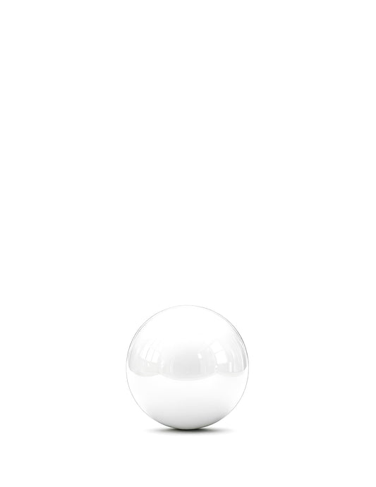 Balão gigante bola espelhada branca 60 cm