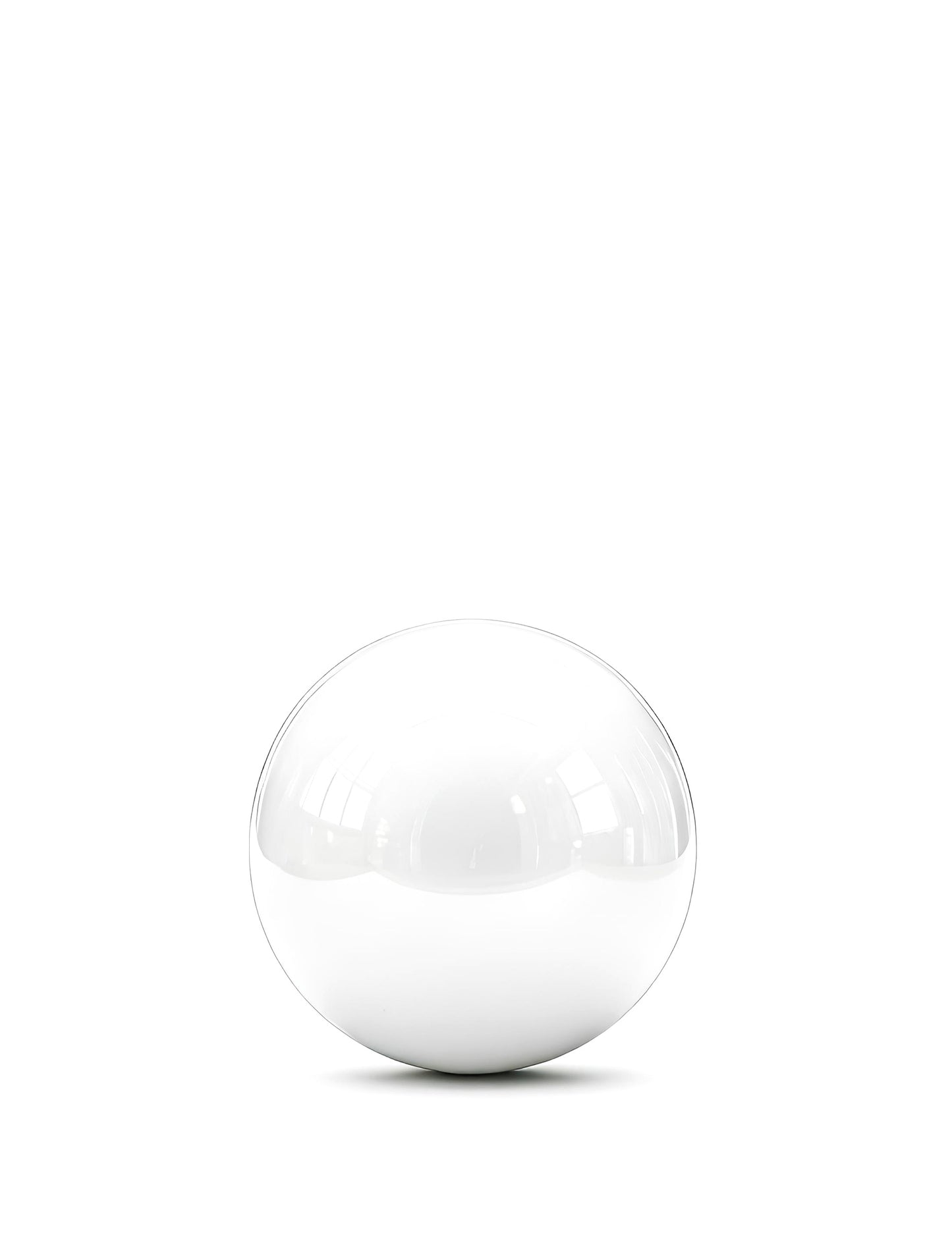 Balão gigante bola de espelhos branco 80 cm